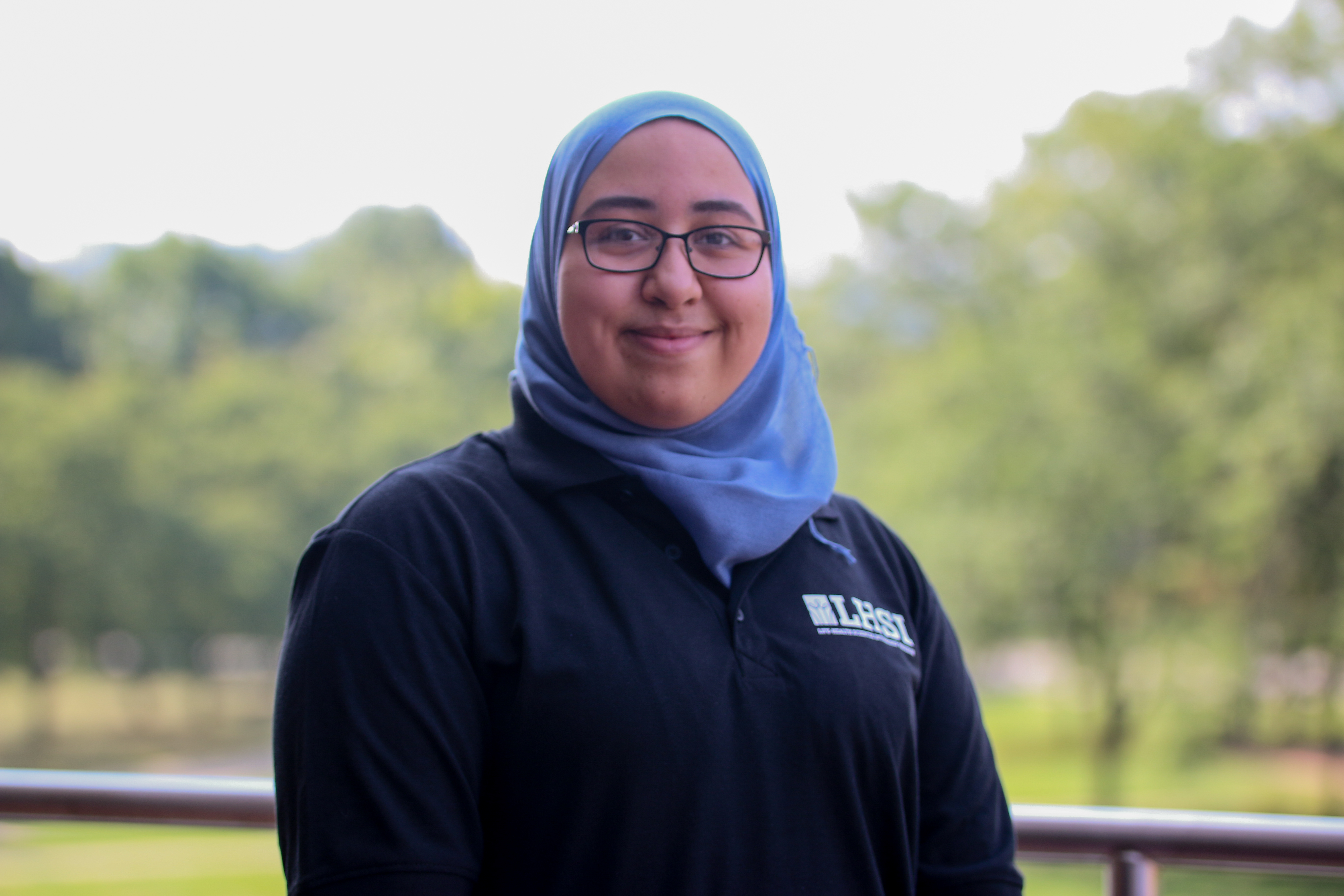 Nawara Abufares, program assistant for the Life-Health Sciences Internship Program