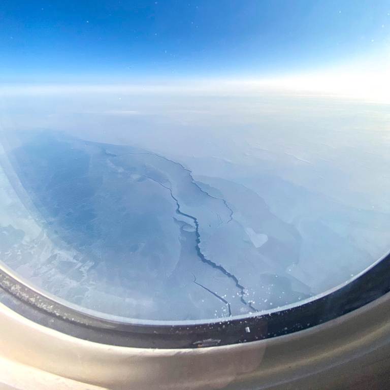 arctic from an airplane