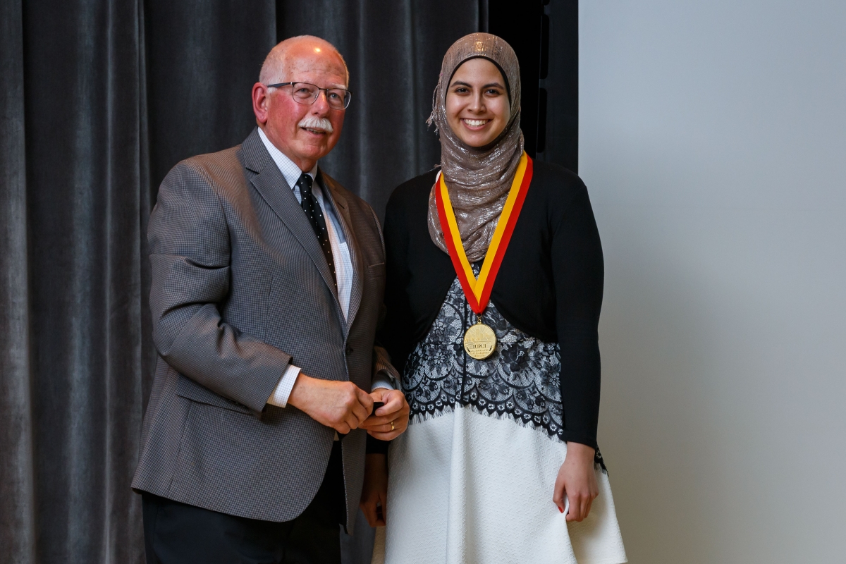 Nafiseh at Plater Medallion Ceremony